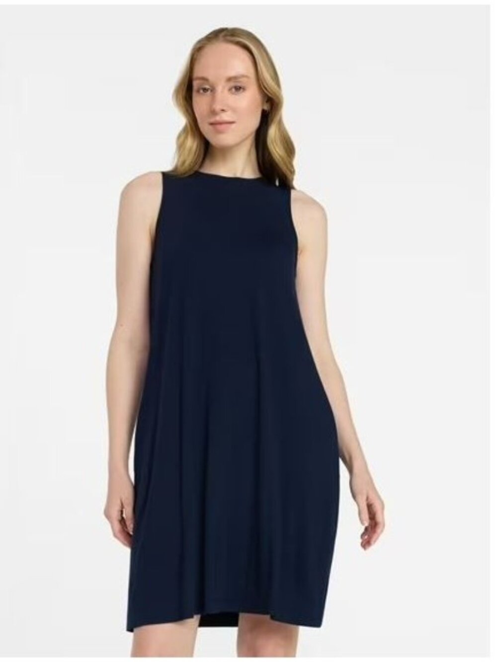 Gap Swing Dress Size Small Black Sleeveless Knit A Line Back Keyhole Cutout